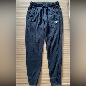 Nike Club Jersey Joggers Size Small Mens Lightweight Pants Black